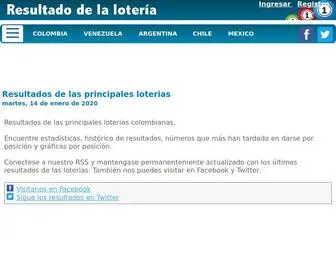 Resultadodelaloteria.com Screenshot