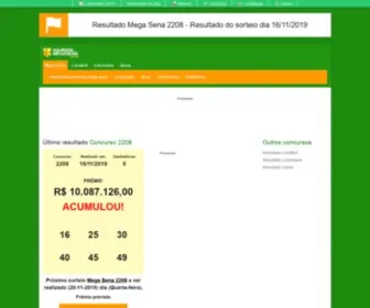 Resultadosmegasena.com Screenshot