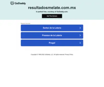 Resultadosmelate.com.mx(Resultadosmelate) Screenshot