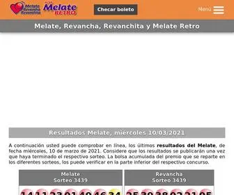 Resultadosmelate.mx(Resultados Melate) Screenshot