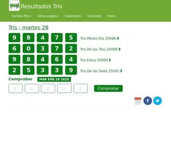 Resultadostris.com Screenshot