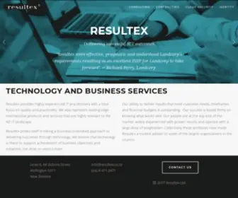Resultex.co.nz(Resultex) Screenshot