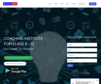 Resulthub.co(Best Coaching Institute for Class 8th to 12th) Screenshot