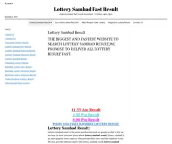 Resultlotterysambad.com(MOR, DAY & EVENING (12PM, 4PM & 8PM)) Screenshot