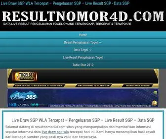 Resultnomor4D.com(Resultnomor4d) Screenshot