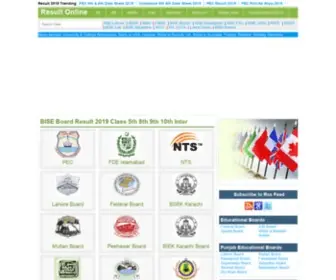 Resultonline.pk(Result 2022 Matric 9th 10th 5th 8th class Online Pakistan) Screenshot