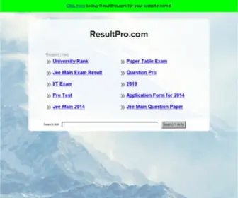 Resultpro.com(The Leading Increase Web Traffic Site on the Net) Screenshot