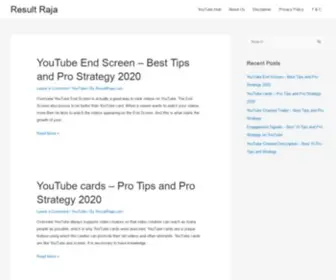 Resultraja.com(Result Raja) Screenshot