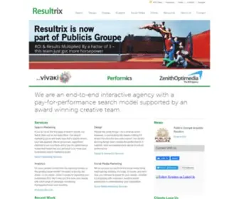 Resultrix.com(Digital Marketing Agency) Screenshot