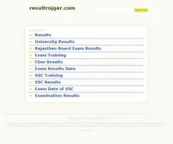 Resultrojgar.com(Result Rojgar) Screenshot