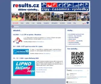 Results.cz(Služby pořadatelům sportovních akcí v různých disciplínách) Screenshot