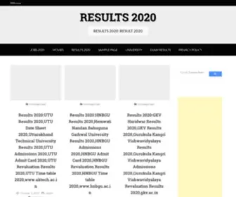 Results2020.in(RESULTS 2020) Screenshot