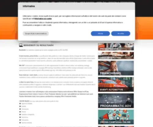 Resultsadv.it(Web Agency Torino) Screenshot
