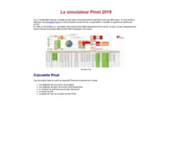 Resultsgovt.in(Simulation pour un investissement en Loi Pinel) Screenshot