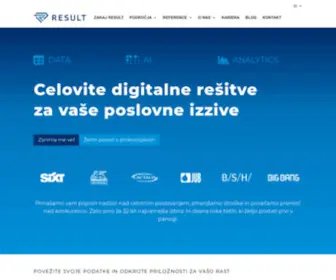 Result.si(Celovite digitalne rešitve za vaše poslovne izzive) Screenshot