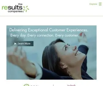Resultstel.com(Call Center Services Expect Greater) Screenshot