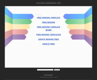 Resume-Database.net(Resume writing) Screenshot