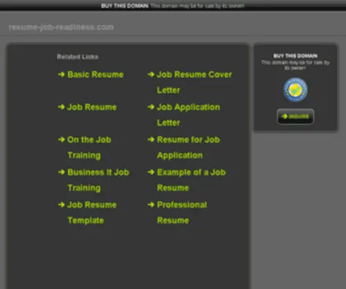 Resume-Job-Readiness.com(All for resume) Screenshot