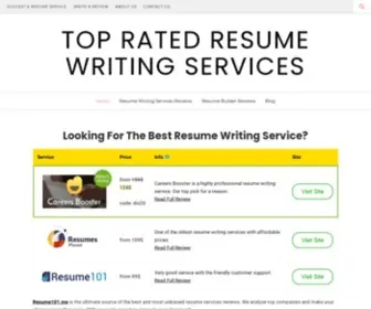 Resume101.me(Top Resume Writing Services) Screenshot