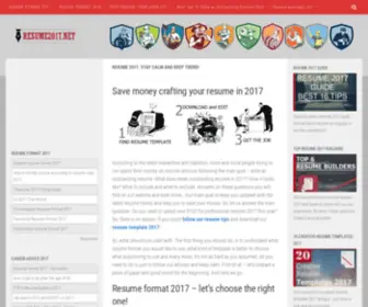 Resume2017.net(RESUME 2023) Screenshot