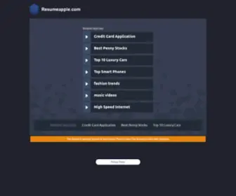 Resumeapple.com(Resumeapple) Screenshot