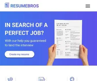 Resumebros.com(Cheap Resume Writing Services) Screenshot