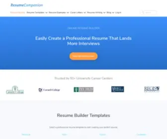 Resumecompanion.com(Free Resume Builder) Screenshot