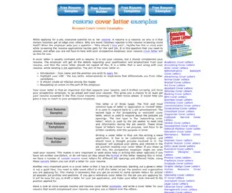 Resumecoverletterexamples.com(Resume Cover Letter Examples) Screenshot