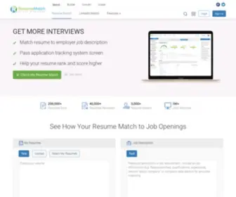 Resumematch.com(Resumematch) Screenshot