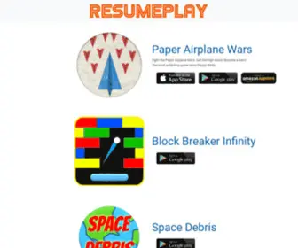 Resumeplay.com(Resume Play) Screenshot