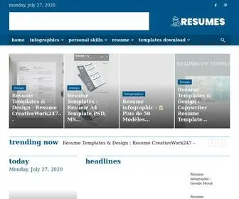 Resumes.tn(Home of Resumes Inspiration & Ideas) Screenshot