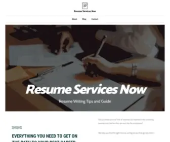 Resumeservicesnow.com(Your Best Resume Writing Service Guide and Recommendation) Screenshot