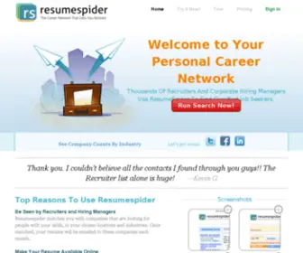 Resumespiderblog.com(Resume Spider Blog covers topics on resume distribution and ideas for your job search) Screenshot