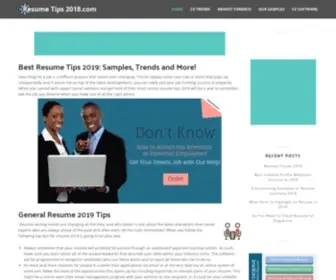 Resumetips2018.com(Resumetips 2018) Screenshot