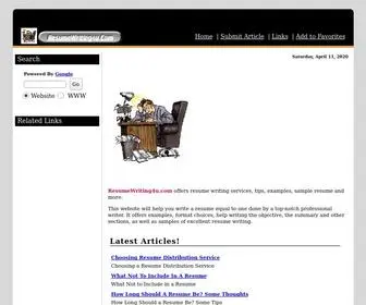 Resumewriting4U.com(Resume Writing Services & Tips) Screenshot