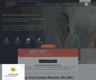 ResumewritingWorld.com(Guide to Resume Writing) Screenshot