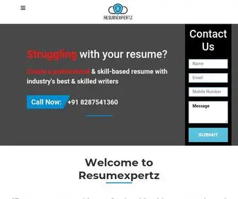 Resumexpertz.com(Resumexpertz) Screenshot