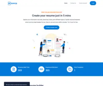 Resumion.com(Free Online Resume Builder) Screenshot