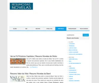 Resumo-Das-Novelas.com(Resumo das novelas Globo) Screenshot