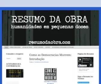 Resumodaobra.com(Resumo da Obra) Screenshot