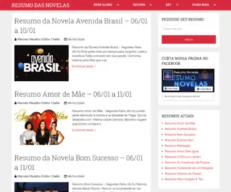 Resumodasnovelas.com.br(Resumodasnovelas) Screenshot