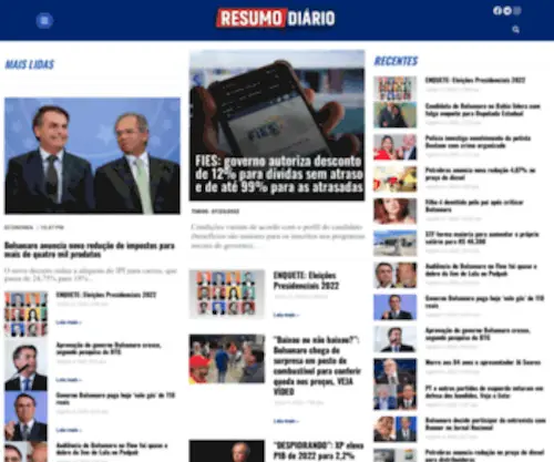 Resumodiario.com(Resumodiario) Screenshot