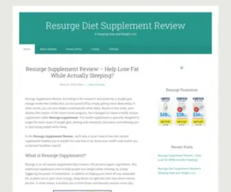 Resurgeditesupplement.com(Resurge Diet Supplement) Screenshot