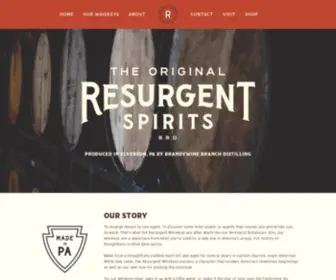 Resurgentwhiskeys.com(Resurgent Spirits) Screenshot