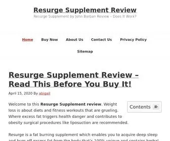 Resurgesupplements.com(Resurge supplement) Screenshot