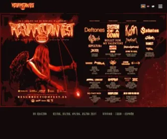 Resurrection-Fest.com(Resurrection Fest Estrella Galicia) Screenshot