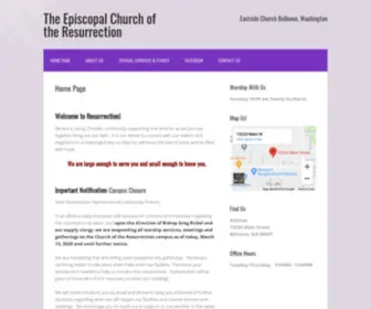 Resurrectionbellevue.org(The Episcopal Church of the Resurrection %) Screenshot