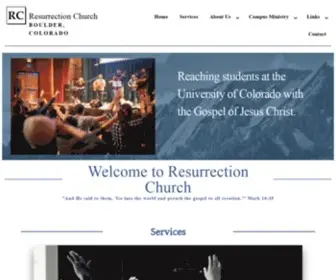 Resurrectionchurchboulder.org(Resurrection Church) Screenshot