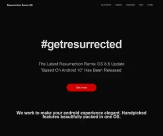 Resurrectionremix.com(Resurrection Remix OS) Screenshot