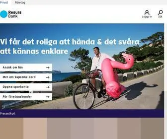 Resursbank.se(Resurs Bank) Screenshot